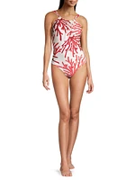 High-Neck One-Piece Swimsuit