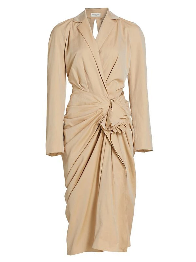 Donati Tied Trench Midi-Dress