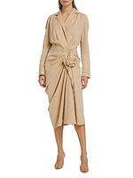 Donati Tied Trench Midi-Dress