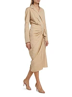 Donati Tied Trench Midi-Dress