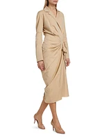 Donati Tied Trench Midi-Dress