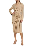 Donati Tied Trench Midi-Dress