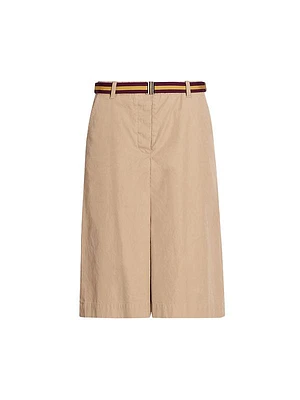 Pulian Belted Cotton Shorts