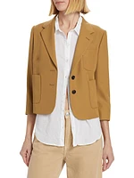 Bambis Wool-Blend Crop Jacket