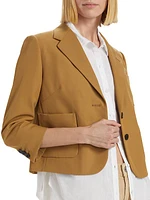 Bambis Wool-Blend Crop Jacket