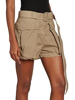 Peza Belted Cotton Cargo Shorts