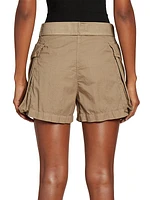 Peza Belted Cotton Cargo Shorts