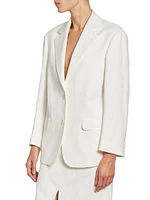 Linen-Cotton Blazer