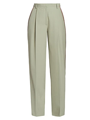 Cotton-Blend Tuxedo Pants