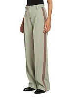 Cotton-Blend Tuxedo Pants