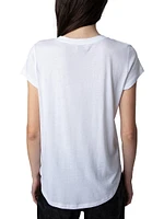 Amour Short-Sleeve Cotton T-Shirt