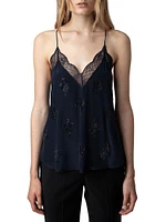 Christy Silk Crystal Camisole