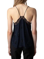 Christy Silk Crystal Camisole