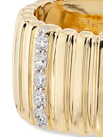 14K Yellow Gold & 0.14 TCW Diamond Ring