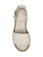 Belisa Leather Platform Espadrilles