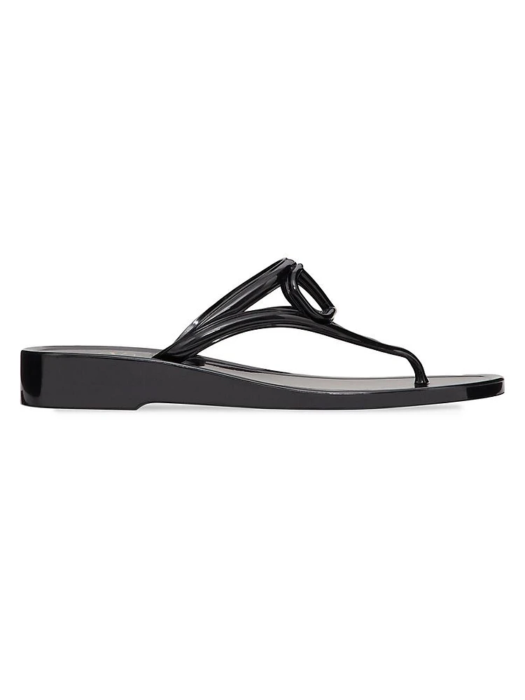 VLogo Signature Rubber Thong Sandals