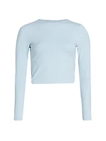 Jersey Long-Sleeve Crop Top