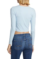 Jersey Long-Sleeve Crop Top