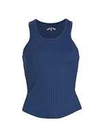 Sporty Rib-Knit Tank Top