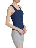 Sporty Rib-Knit Tank Top