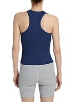 Sporty Rib-Knit Tank Top