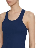 Sporty Rib-Knit Tank Top