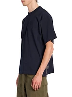 Cotton Jersey Side-Zip T-Shirt