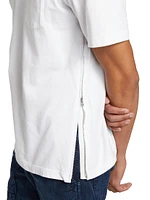 Cotton Zip T-Shirt