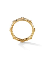 Modern Renaissance Band Ring 18K Yellow Gold