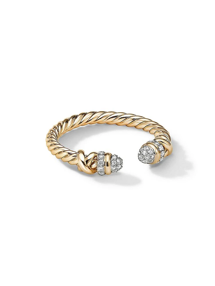 Petite Helena Open Ring 18K Yellow Gold