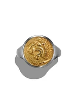 Petrvs Lion Pinky Ring Sterling Silver