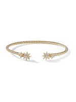 Petite Starburst Cable Bracelet 18K Yellow Gold