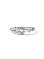 Petite Buckle Ring 18K White Gold