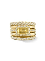 Stax Statement Ring 18K Yellow Gold