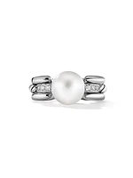 DY Madison Pearl Ring In Sterling Silver