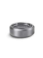 Streamline Beveled Band Ring Titanium, 8.5mm