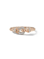 Petite Buckle Ring 18K Rose Gold