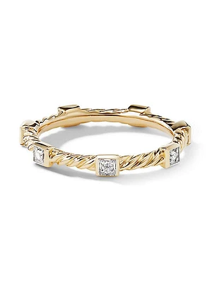 Cable Collectibles Stack Ring in 18K Yellow Gold