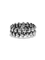 Armory Band Ring in Sterling Silver