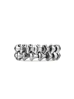 Armory Band Ring in Sterling Silver