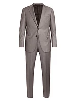 Nailhead Wool Single-Breasted Suit