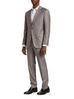 Nailhead Wool Single-Breasted Suit