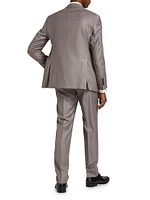 Nailhead Wool Single-Breasted Suit