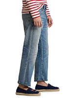 Distressed Slim-Fit Jeans