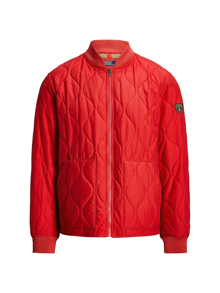 Quilted Bomber Jacket