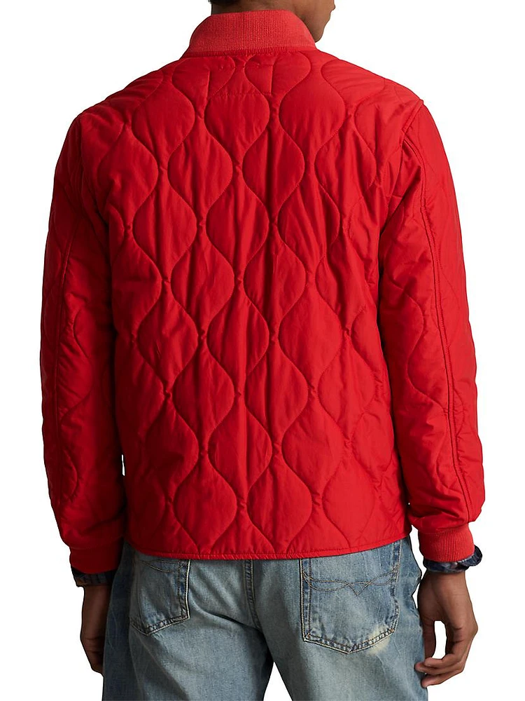 Quilted Bomber Jacket