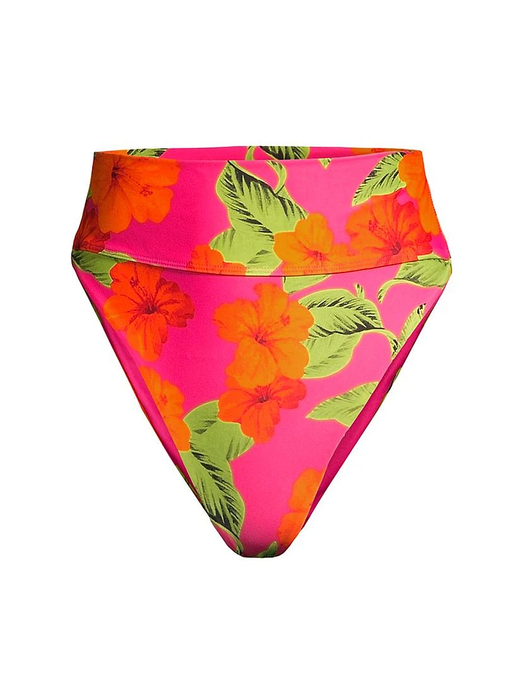 Highway Floral High-Rise Bikini Bottom