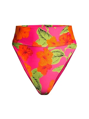 Highway Floral High-Rise Bikini Bottom