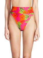 Highway Floral High-Rise Bikini Bottom