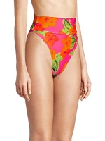 Highway Floral High-Rise Bikini Bottom